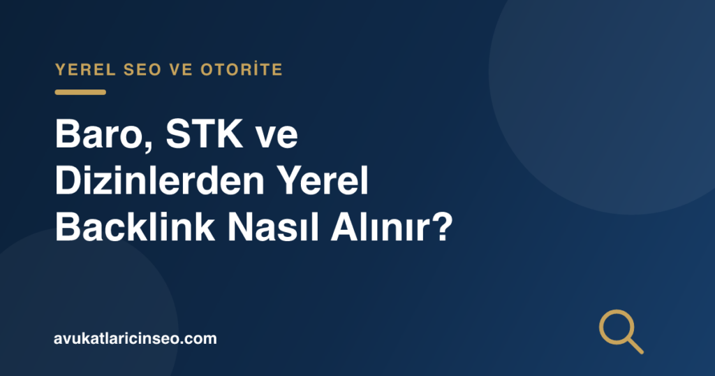 Baro, STK ve Dizinlerden Yerel Backlink Nasıl Alınır?