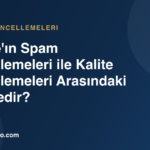 Spam güncellemesi ve kalite güncellemesi arasındaki farkı gösteren kavramsal SEO görseli